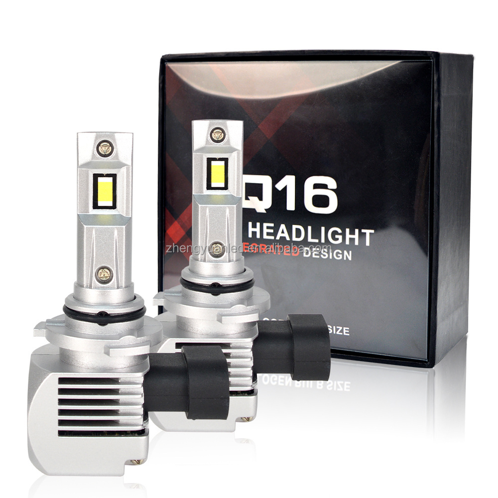 2024 Luxfighter lights SILVER 9005 10000lm 100w high power canbus 6500k csp7035 cob Q16 Series led headlight