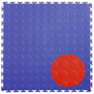 coin dot pattern vinyl interlock pvc garage flooring tile plastic interlocking workshop/warehouse floor cd65