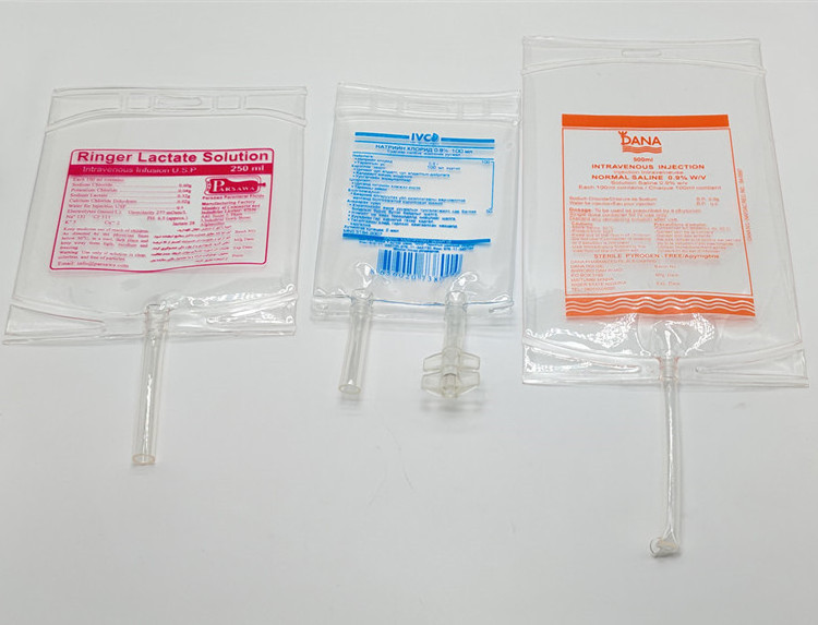 customized LOGO injection Saline Bag PVC infusion bag 50ml 100ml 250ml 500ml 1000ml pvc infusion bag