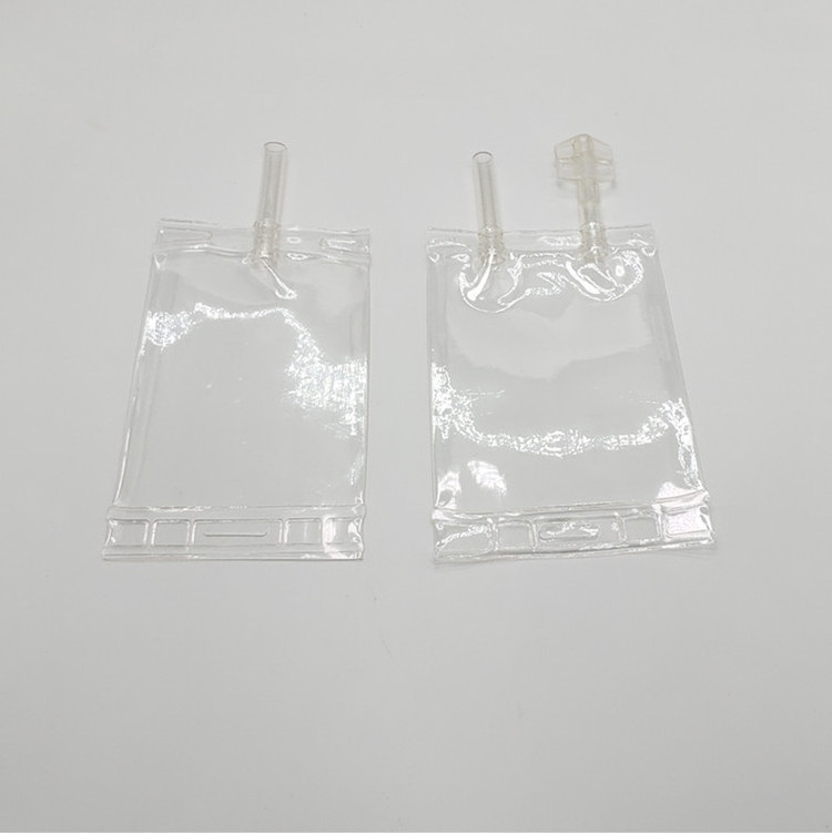 pvc infusion bag saline sodium chloride drip bag100ml 250 cc Two Ports IV PVC Infusion Bag