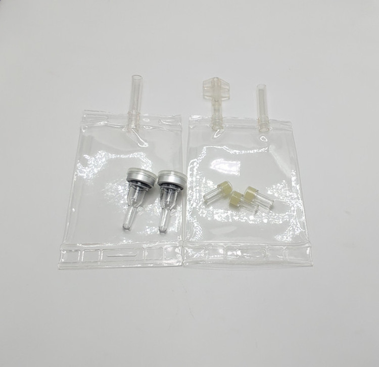 pvc infusion bag saline sodium chloride drip bag100ml 250 cc Two Ports IV PVC Infusion Bag