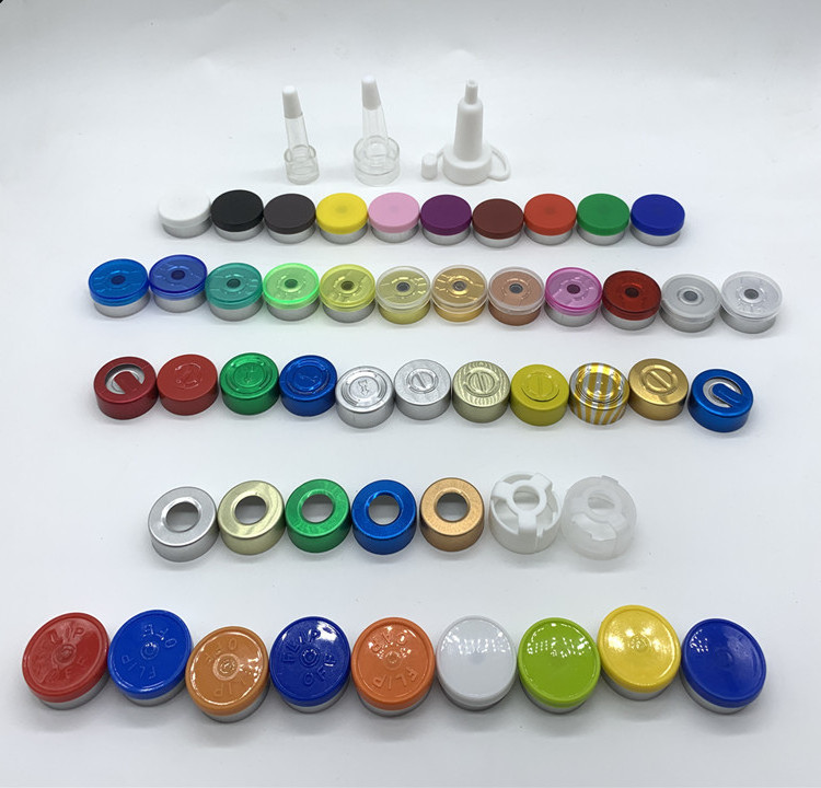 wholesale 20mm aluminium seal tear off flip top cap for medicine vials