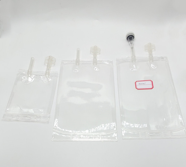 pvc infusion bag saline sodium chloride drip bag100ml 250 cc Two Ports IV PVC Infusion Bag