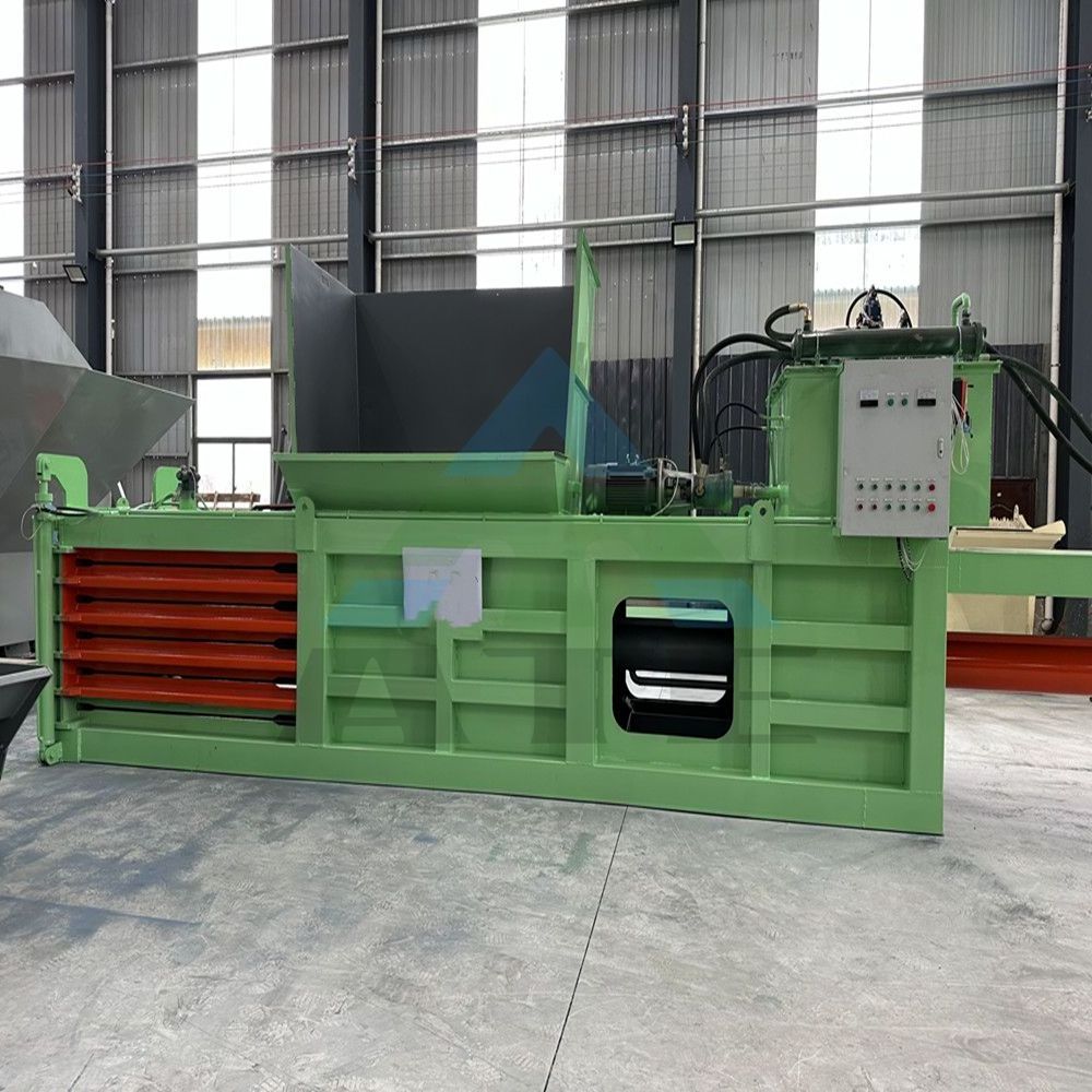 Industrial silage baler bundled film baler paper straw press recycling horizontal manual waste hydraulic compactor baler machine