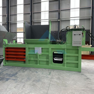 Industrial silage baler bundled film baler paper straw press recycling horizontal manual waste hydraulic compactor baler machine