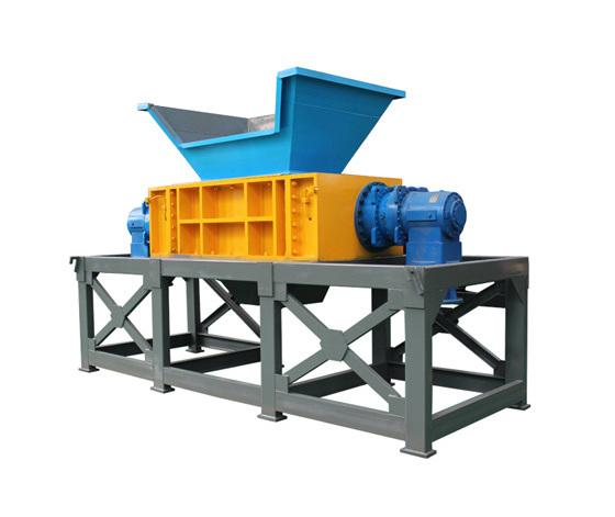 double shaft steel scrap wire cars tire metal shredders crushing plastic crusher machine price waste textile shredding machine