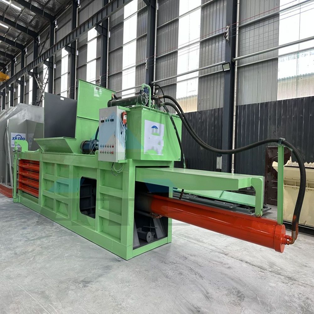 Industrial silage baler bundled film baler paper straw press recycling horizontal manual waste hydraulic compactor baler machine