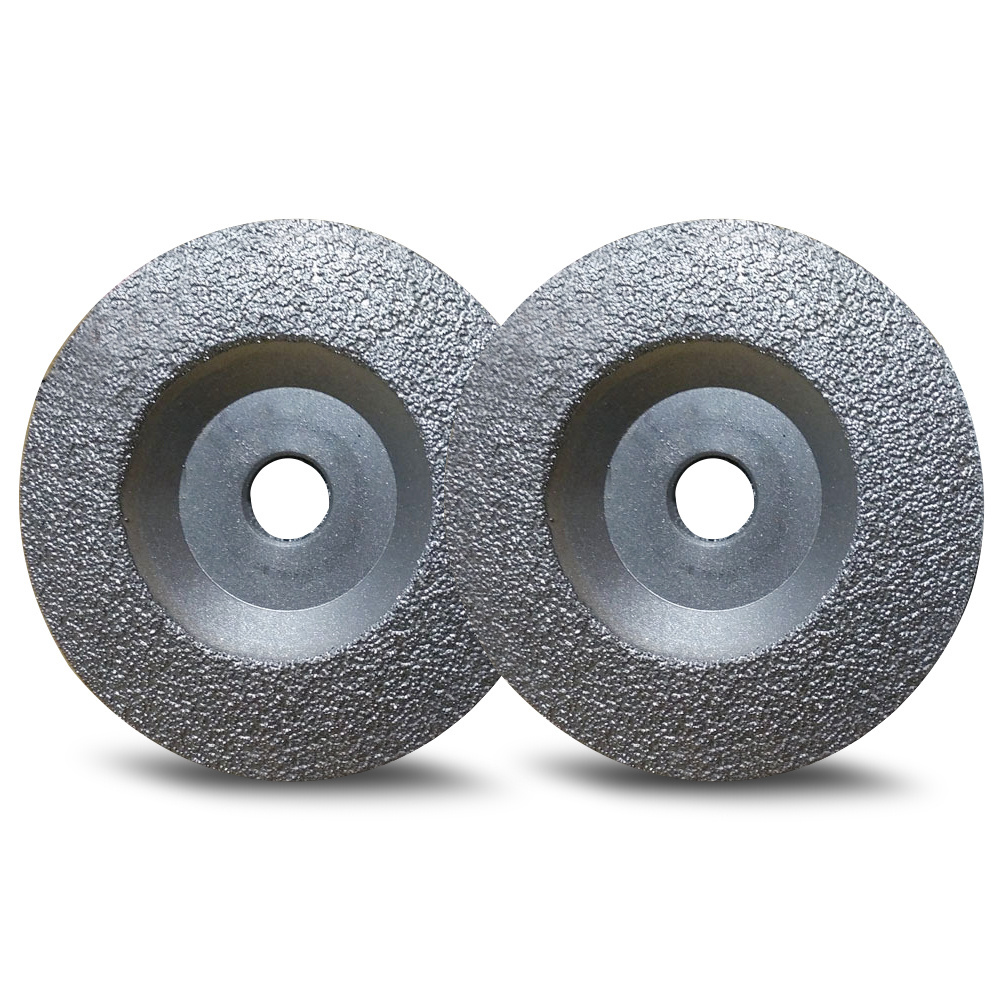 150x22.23mm 30#/40# curved edge Angle grinder grinding disc vacuum brazed diamond grinding wheel for Gray cast iron