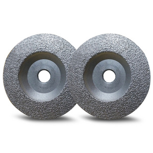 150x22.23mm 30#/40# curved edge Angle grinder grinding disc vacuum brazed diamond grinding wheel for Gray cast iron