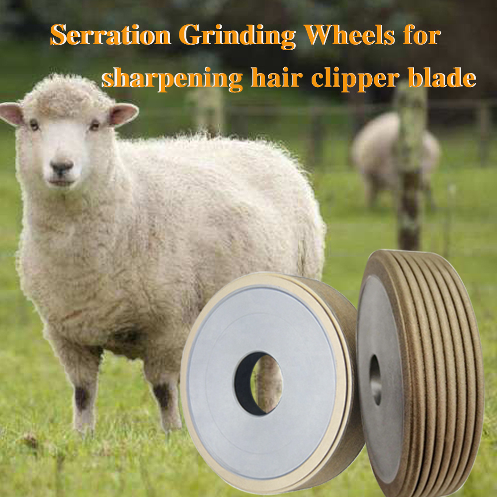 Flat Grinding Wheel CBN Serration grinding wheels for sharpening hair clipper blade