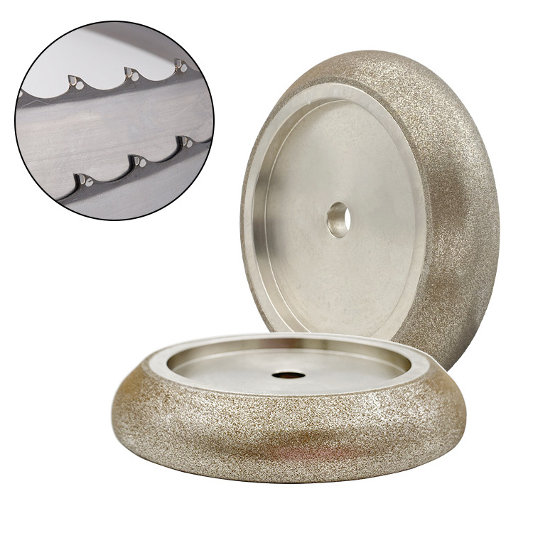 Supply high quality band saw cbn grinding wheels for SilverTip Carbon Band Sawmill Blades bench grinder