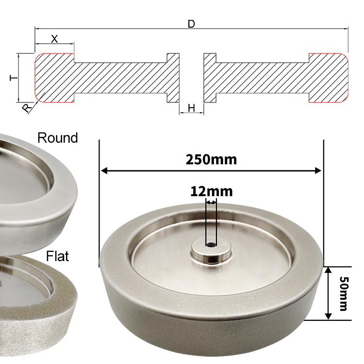 RUIZUAN hot sale /knife sharpening CBN grinding wheel for knife grander.