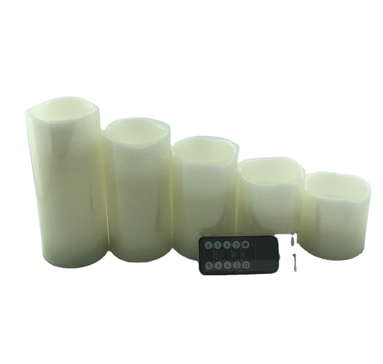 led flameless flickering candles 10 key  ivory candle flame candle with flicker  6 sets