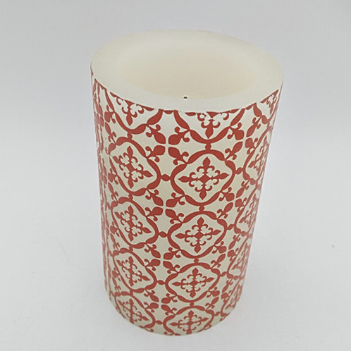 large battery operated candles candles led  flameless pillar candles with an antique print