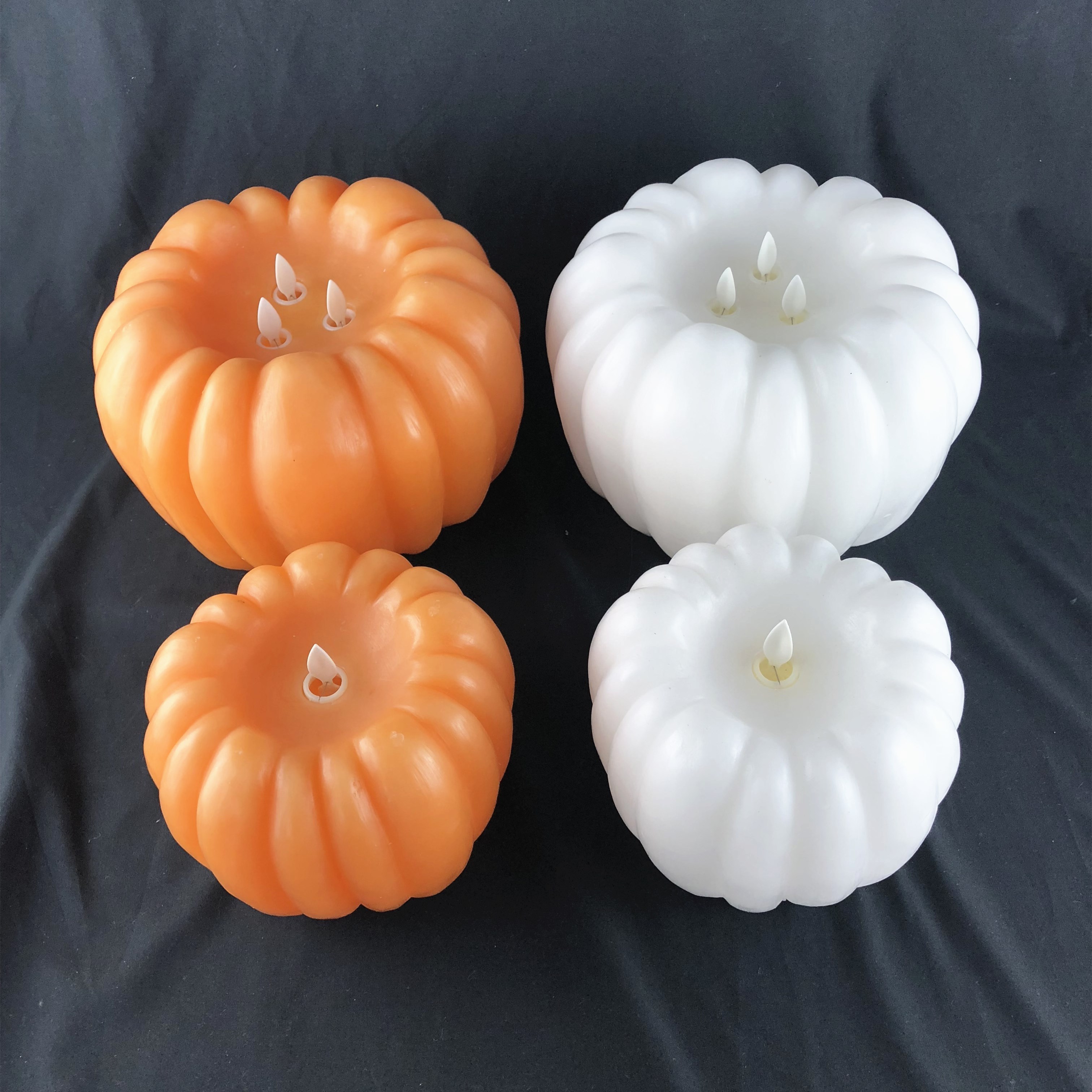 Pumpkin shaped electronic moving candles decorative lights Christmas lights wedding lights