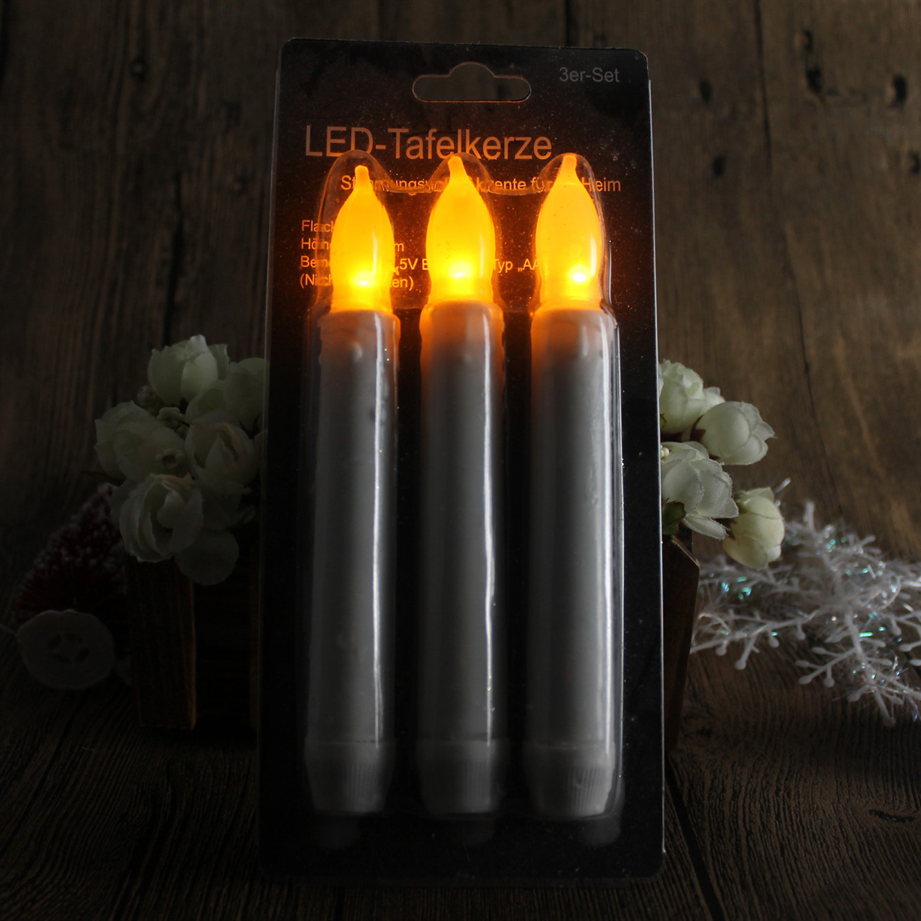 Factory Direct LED Taper Candle Soft Pointed Plastic Wax Candles For Birthday Decoration