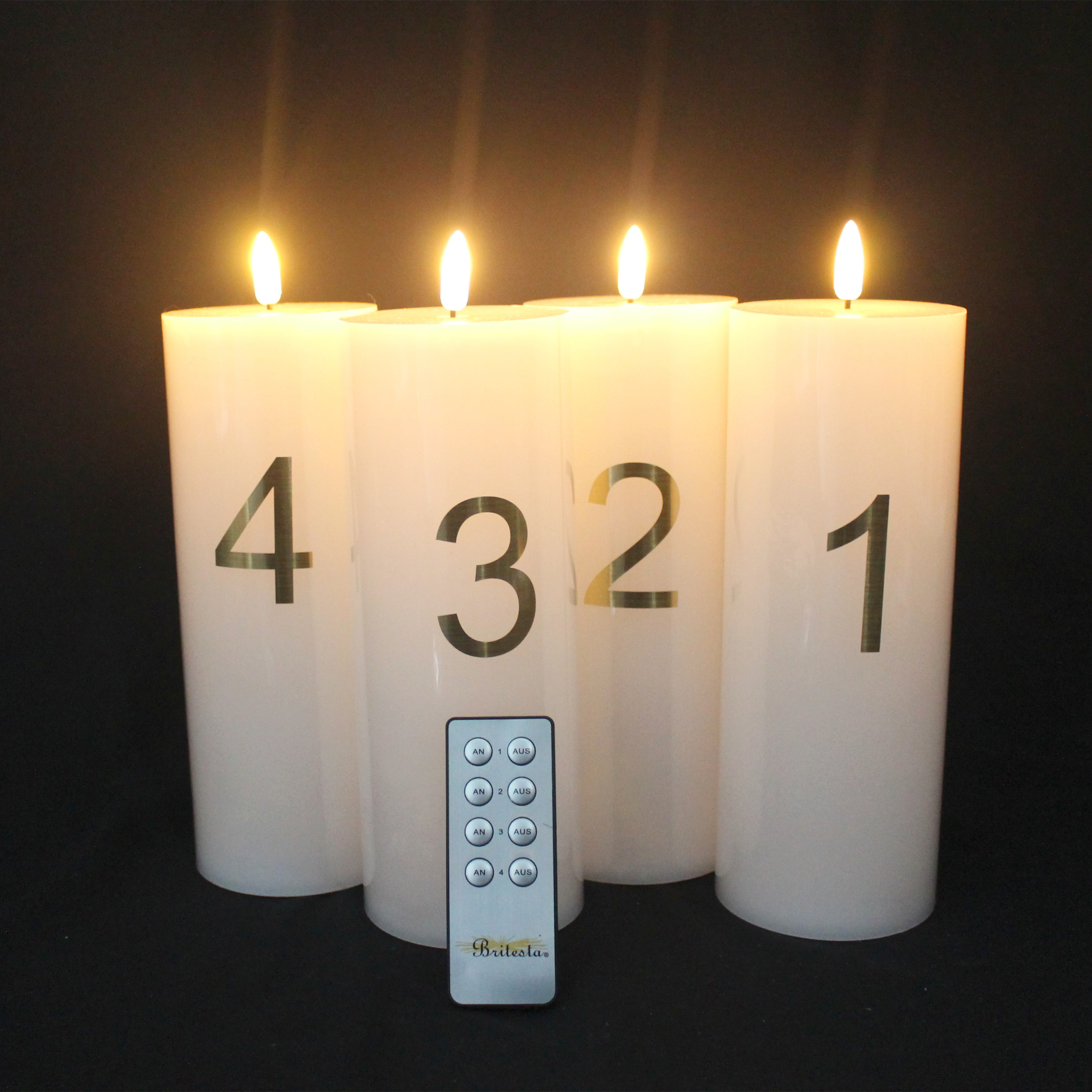 Candle Led Flameless Pillar Candle Lighter Flicker With Dancing Flame For Decoration