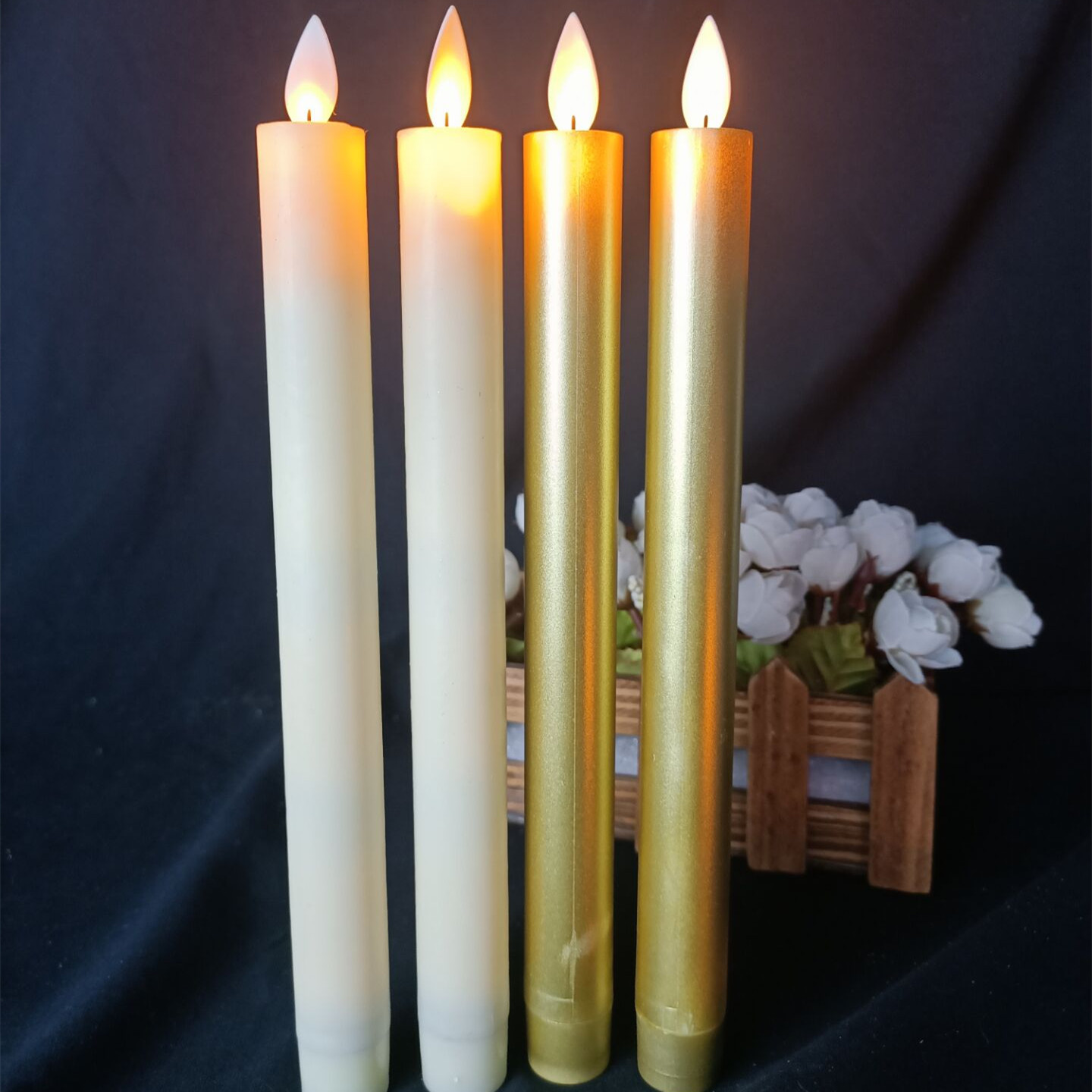 Wholesale new product battery powered tea light candles cheap plastic led candles set