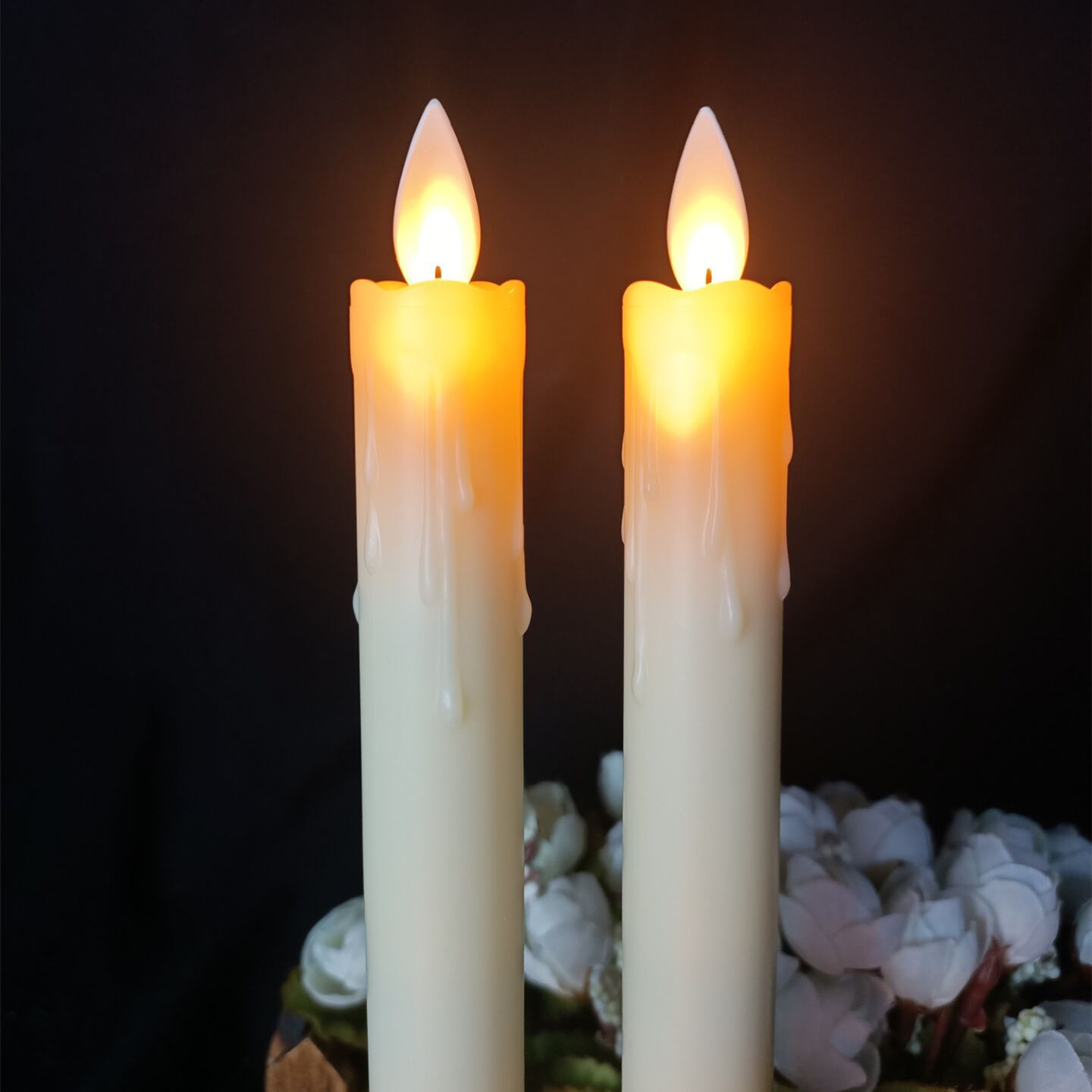 Wholesale new product battery powered tea light candles cheap plastic led candles set