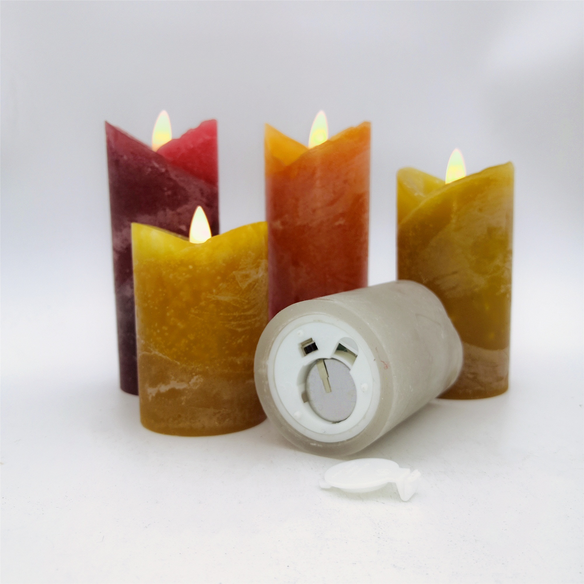 electric votive LED candle  battery candle flicker real wax candle christmas decorative