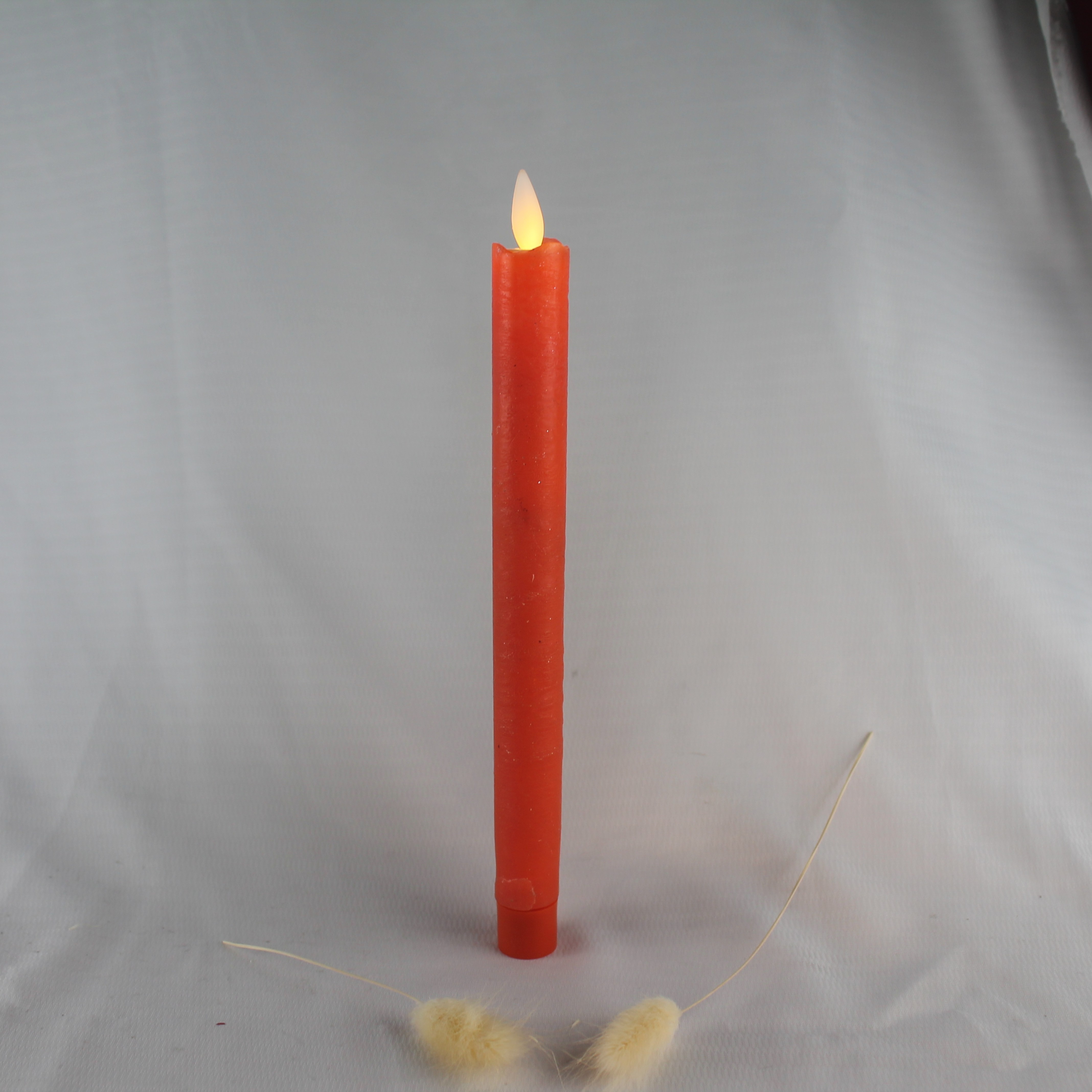 home Decoration Real Wax Wave Edge  Battery Operated New Flame LED Taper Candles