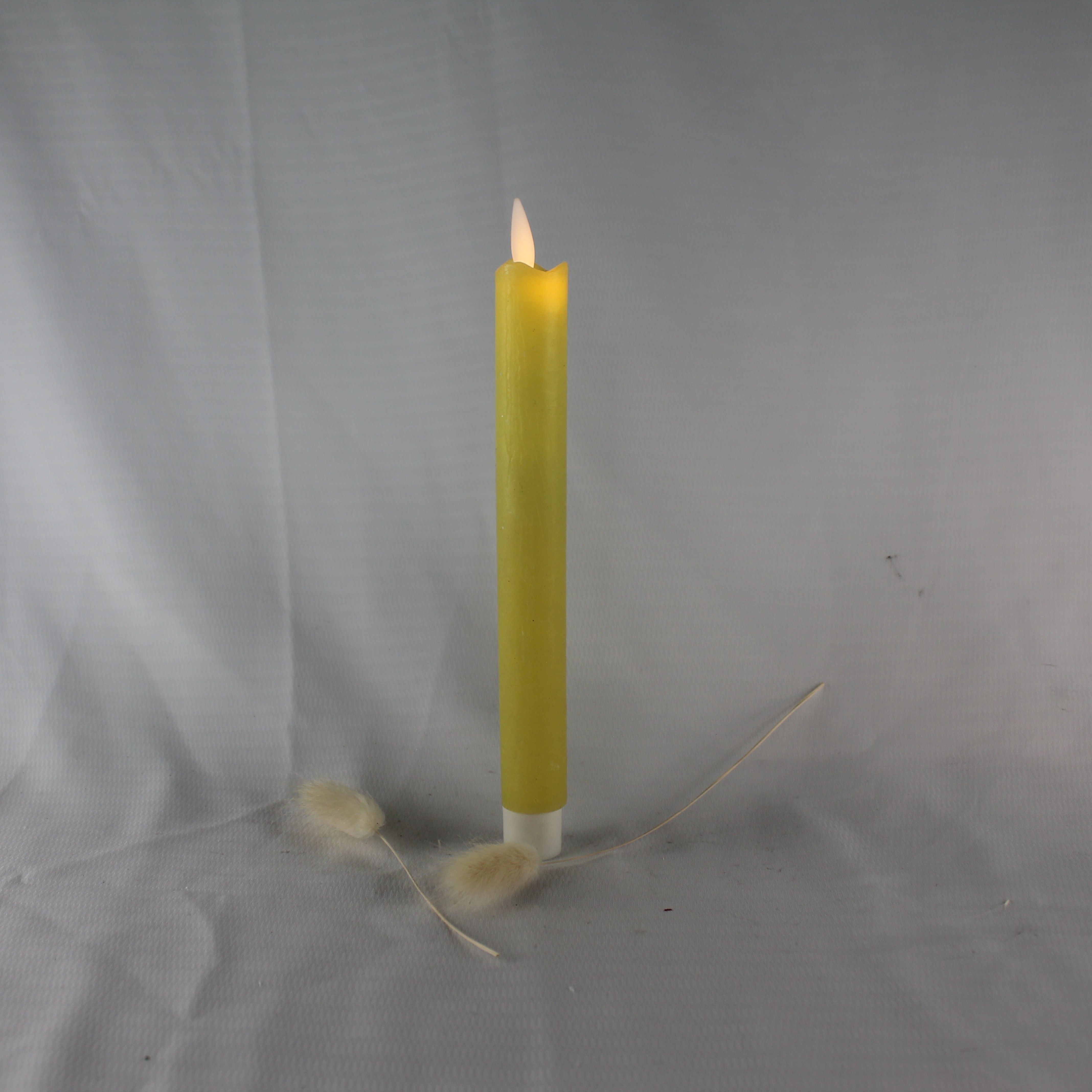 home Decoration Real Wax Wave Edge  Battery Operated New Flame LED Taper Candles