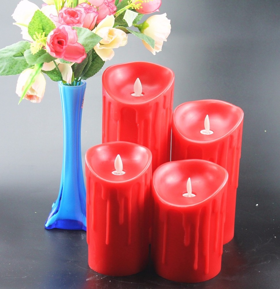 led dancing candle with remote control pillar candles white dancing flameless