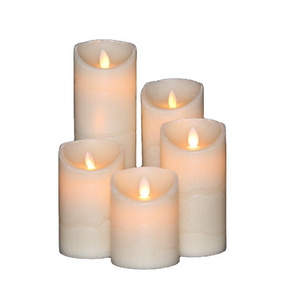 Green moving-wick Flameless LED candle with timer fake long candles