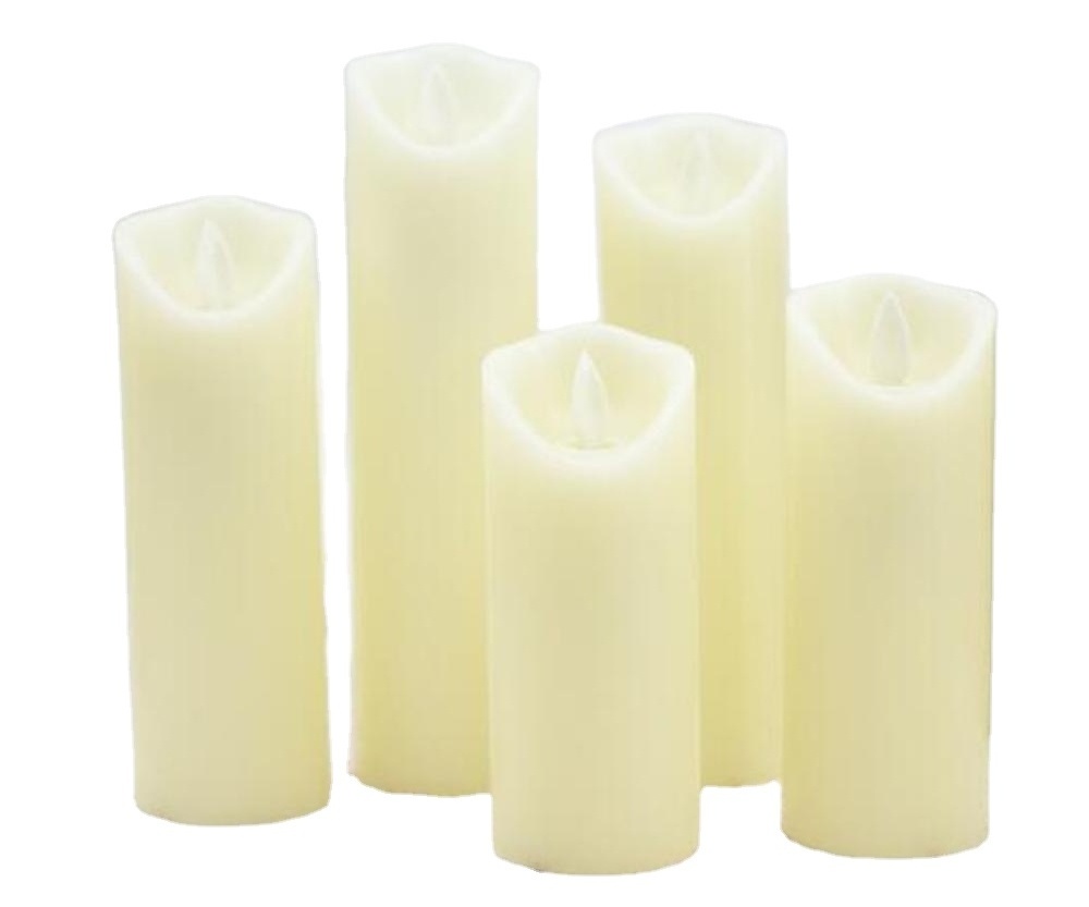 led flameless flickering candles 10 key  ivory candle flame with flicker  6 sets