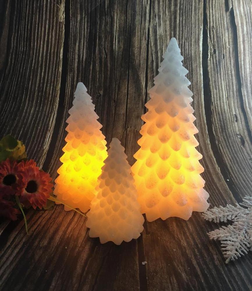 Christmas Design Tree Shape LED Candle For Home Decoration art candle light