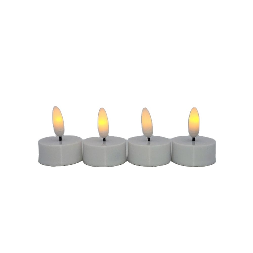 2022  Hot Selling A Set of 3pcs Candles 3D Moving Wick LED Flameless Candle Light