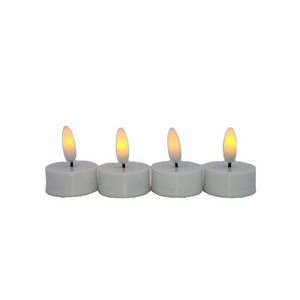 2022  Hot Selling A Set of 3pcs Candles 3D Moving Wick LED Flameless Candle Light