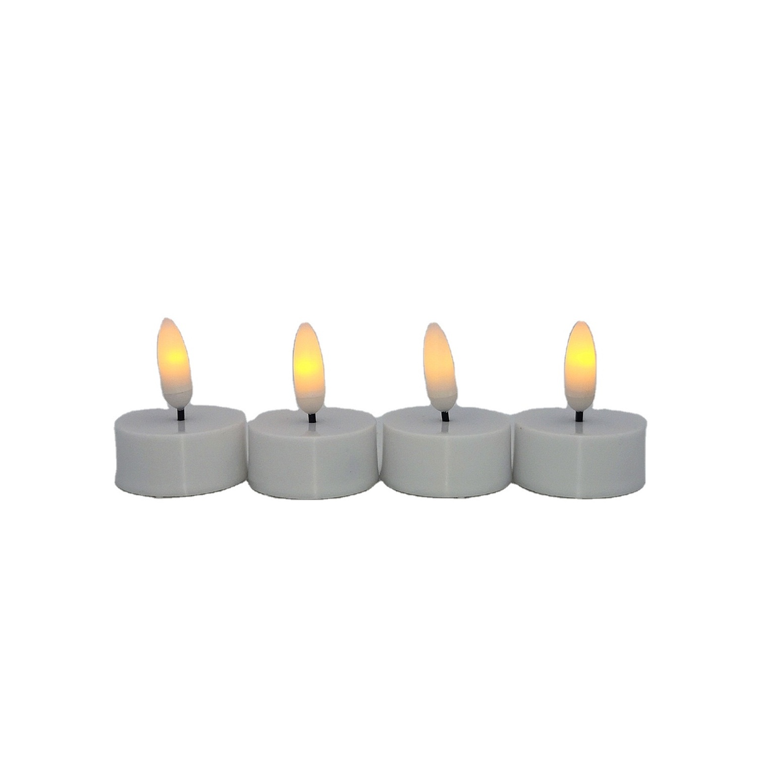 LED Bullet Flame Flickering Tea Light Small Timer Votive Tea Light Candle with Timer