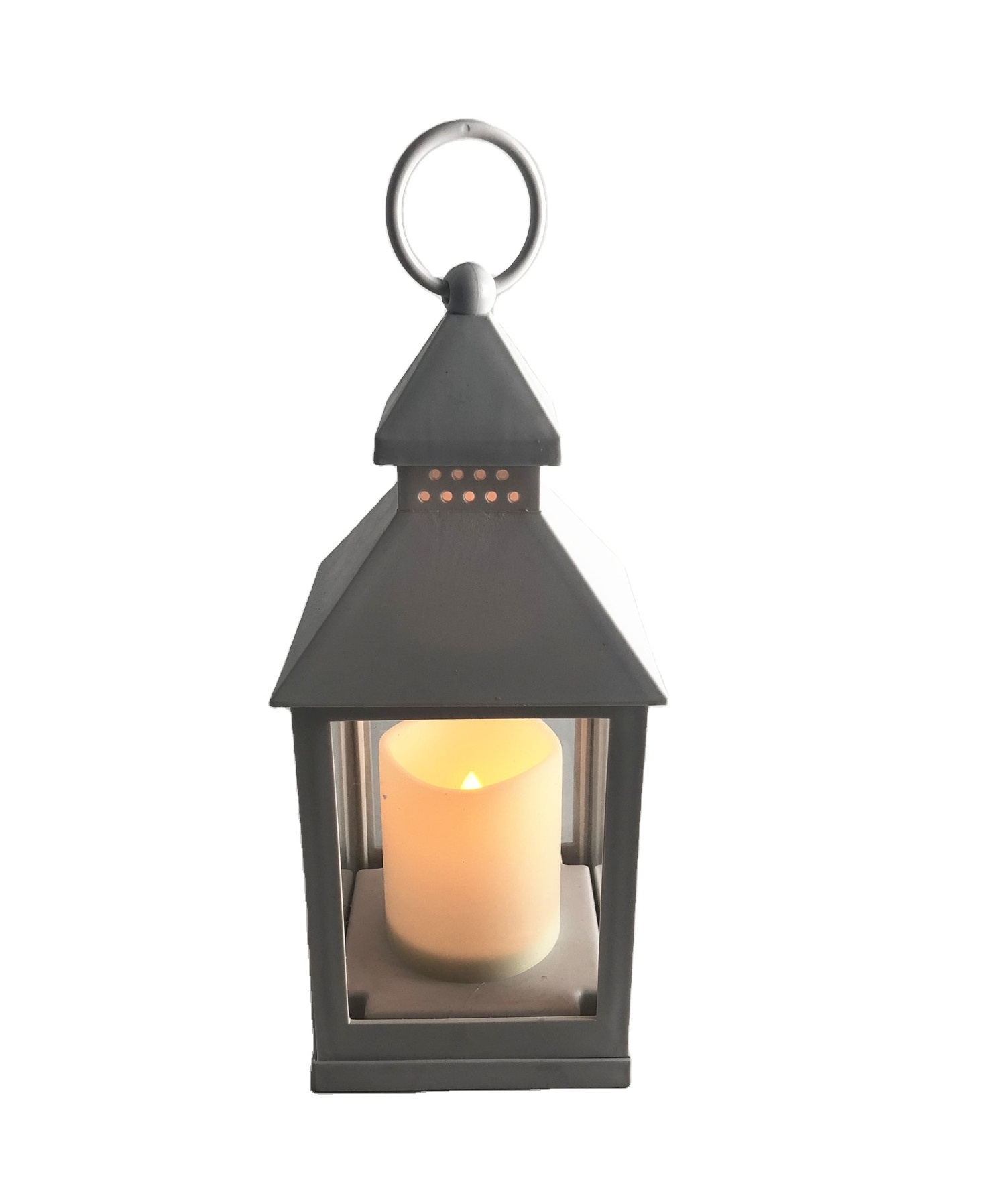 Antique Outdoor Black  LED Candle Lantern, indoor LED hurricane lamps