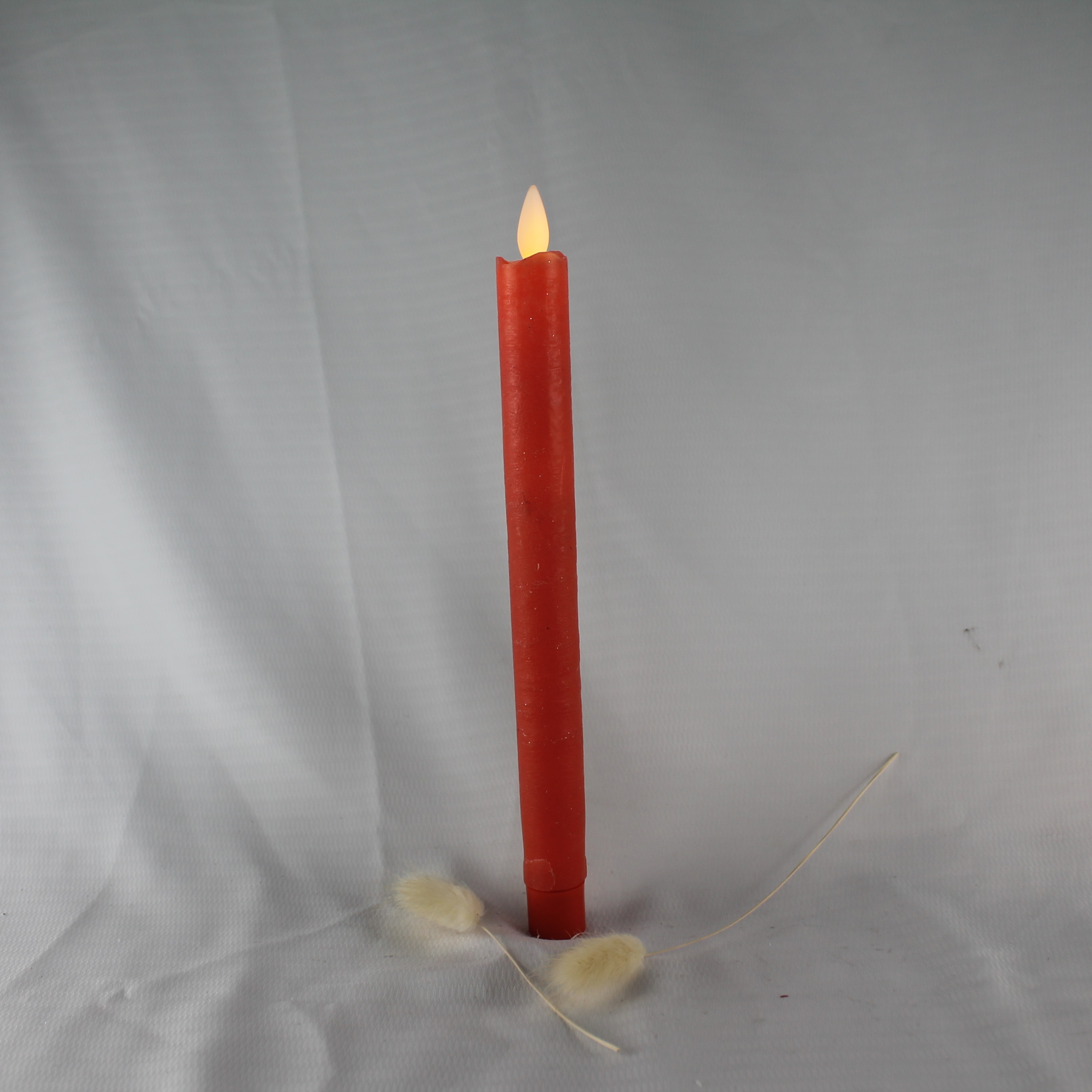 home Decoration Real Wax Wave Edge  Battery Operated New Flame LED Taper Candles