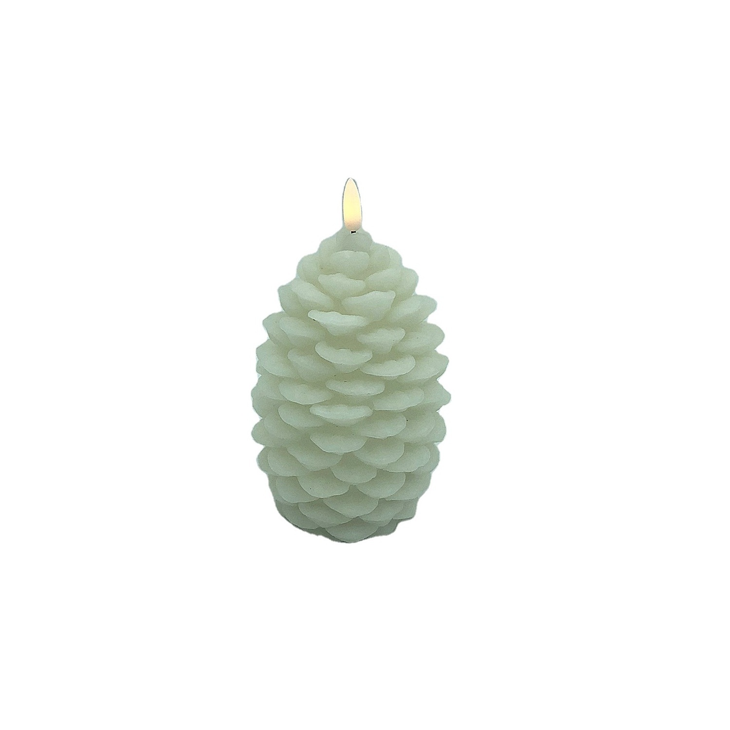 Holiday Lighting LED Pine Cone Pillar Electronic Candle for Wedding Decoration Christmas