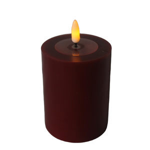 flameless candles battery operated led pillar Christmas  led birthday 3D frameless candles