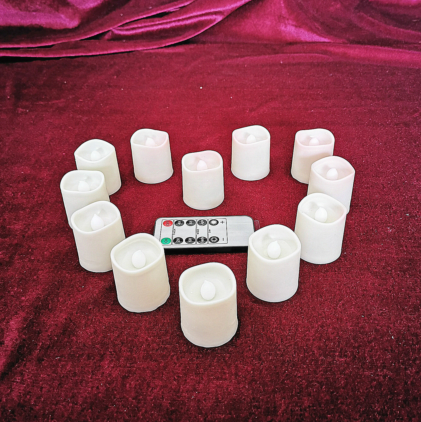 Wholesale Mini Plastic wedding Decorative tea light  flameless LED tealight candles