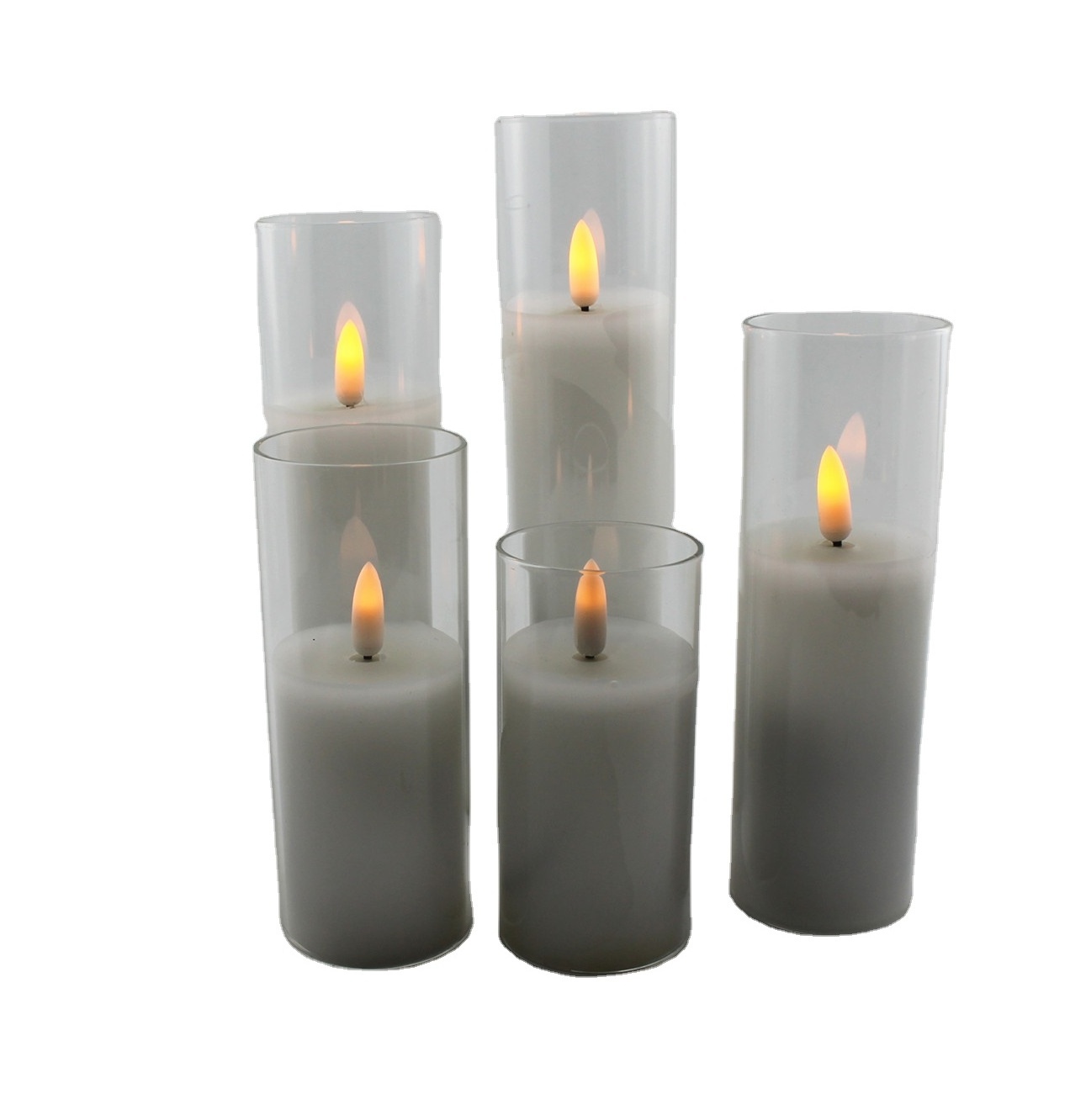 Cheap Battery  paraffin  wax led flameless candles with  timer