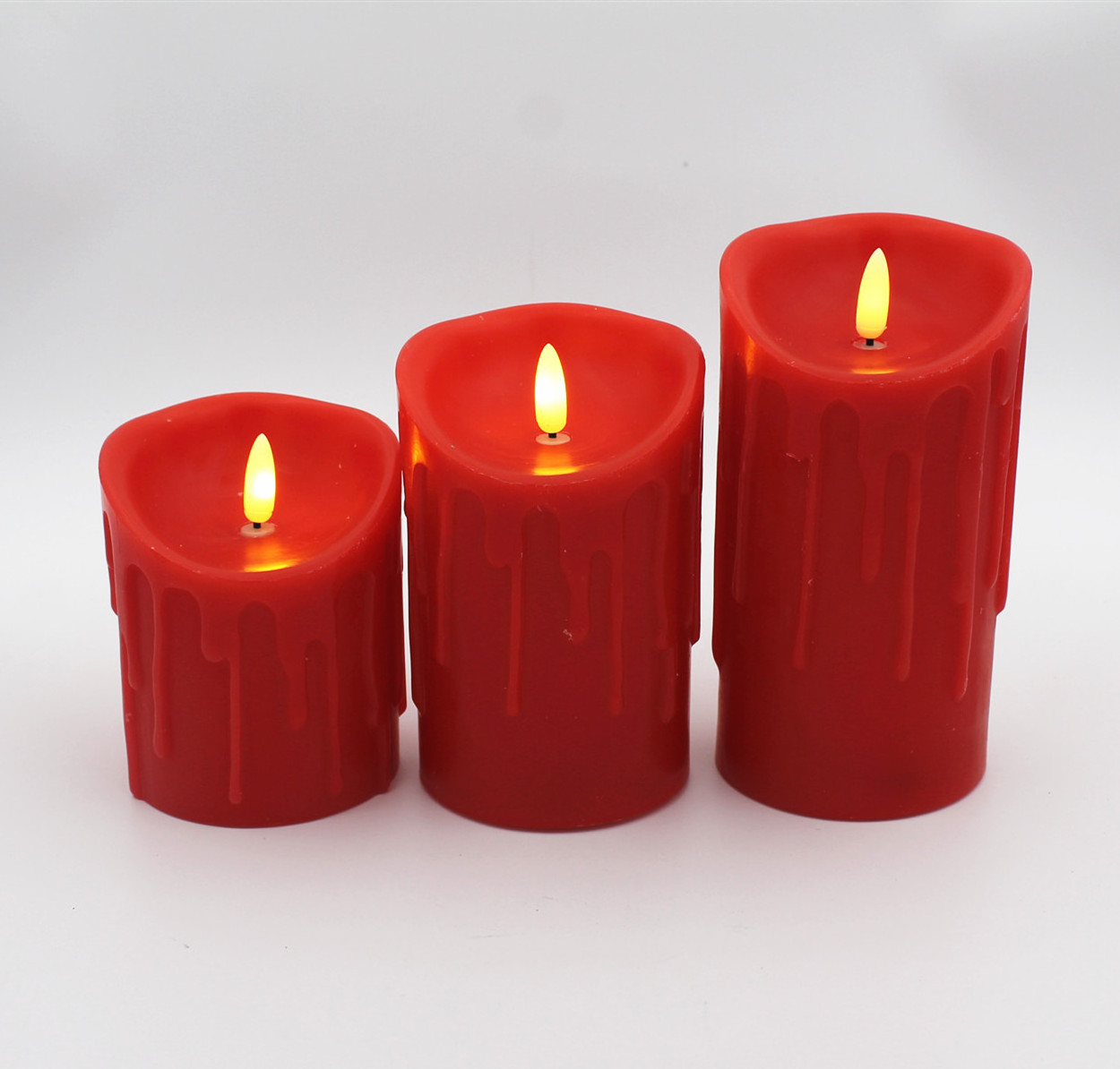 Hot sale mini battery operated Led Moving Flame Outdoor Christmas dancing flame led candle lights