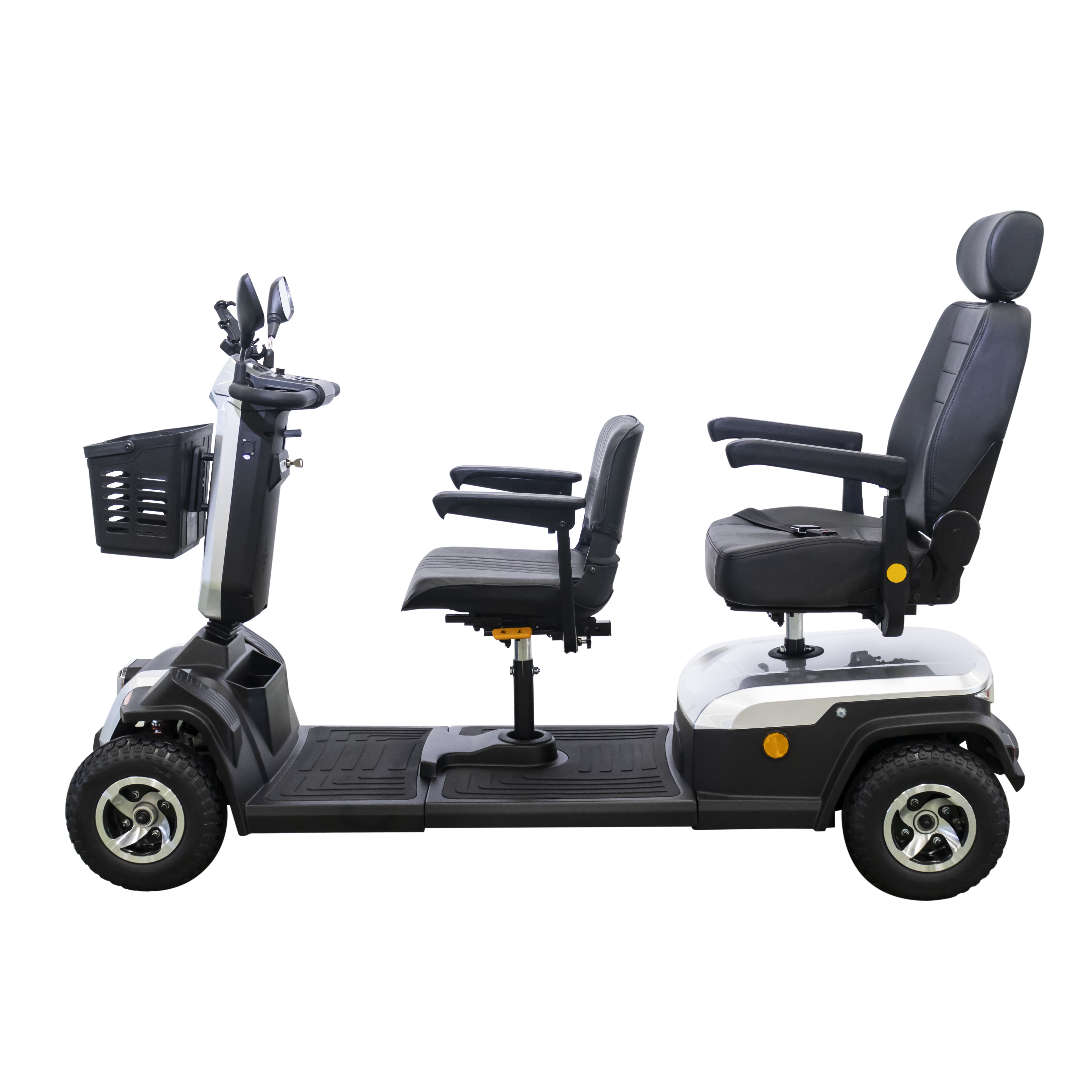 Electric Cars  4 Wheel Double two seat  Electric  Mobility Golf Scooters for Disabled Handicapped Elderly men