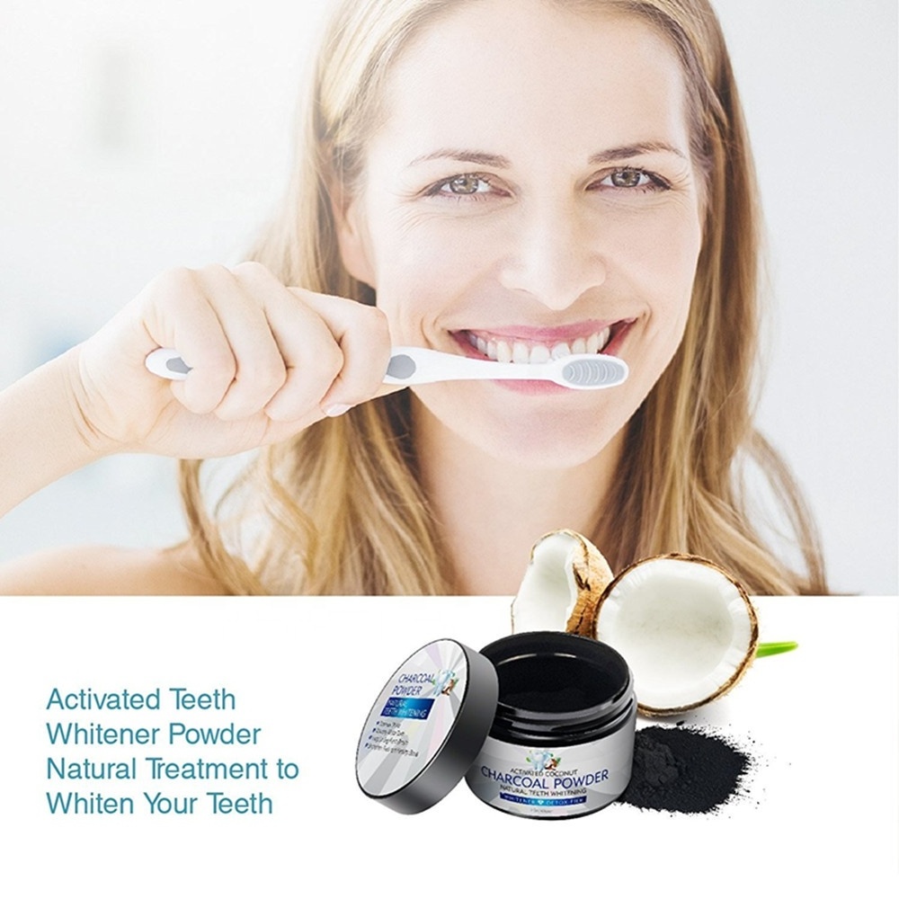 Hot Sell Safety Activated Teeth Whitening Powder Coconut Charcoal Carbon Teeth Whitening Powder