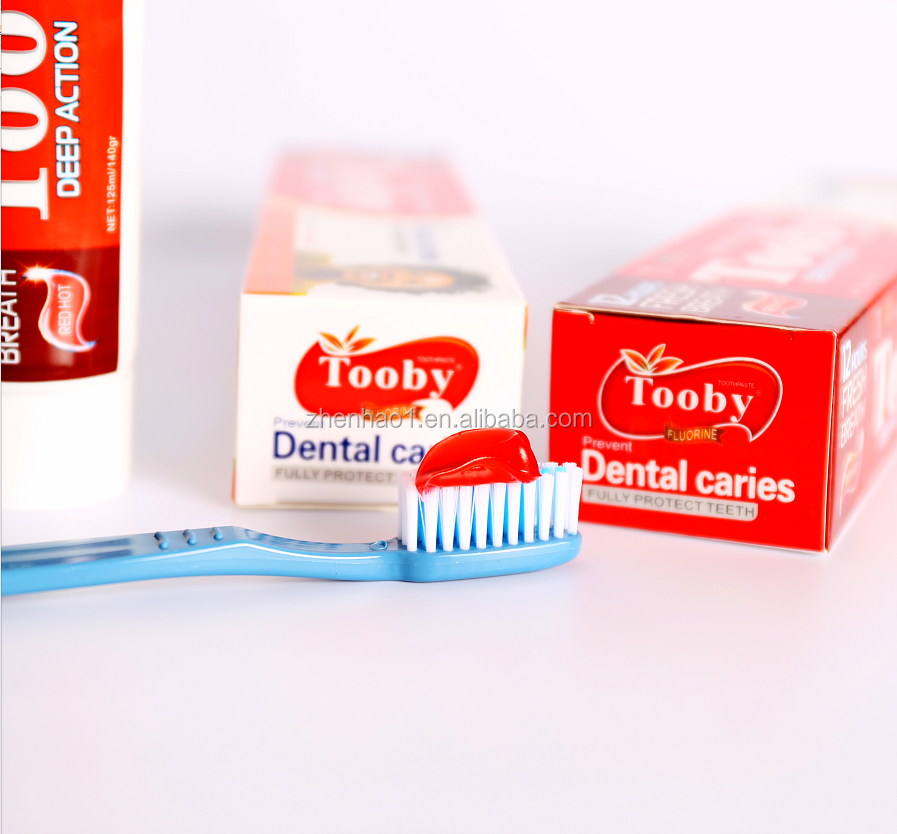 Free samples Chinese wholesale natural cheap bulk dental caries fluoride whitening red gel dentiste toothpaste