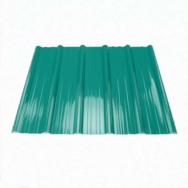 APVC Trapezoidal Spanish PVC Plastic Roof Tiles Customized Length Flame Retardant PVC Roof Tiles Colorful UPVC Cladding