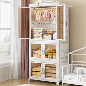 plastic folding storage wardrobe child wardrobe closet portable folding plastic wardrobe