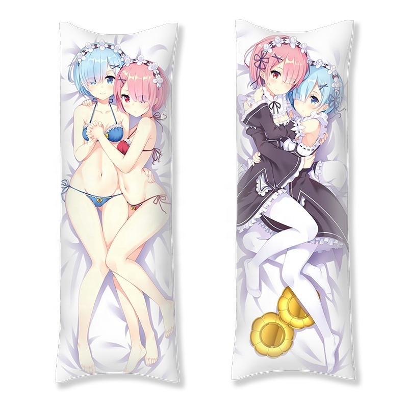 China Factory Seller printed cushion cover screen pillow case sexy anime body