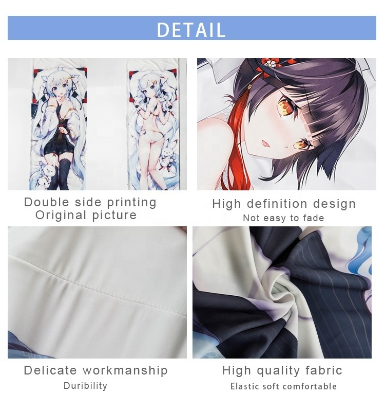 cheap wholesale anime body pillow case uncensored custom printed dakimakura