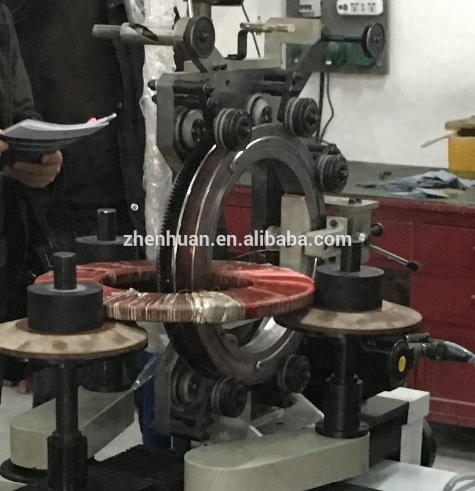 Current transformer toroidal coil winding machine