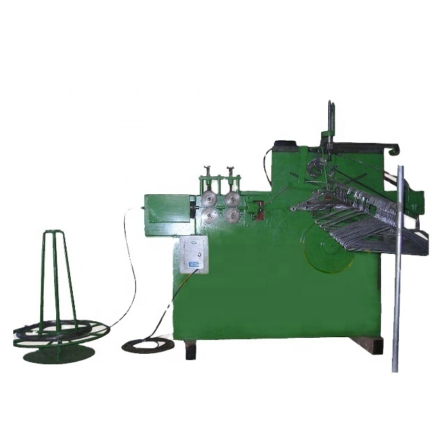 Semi-auto clothes wire hanger making machine for laundry