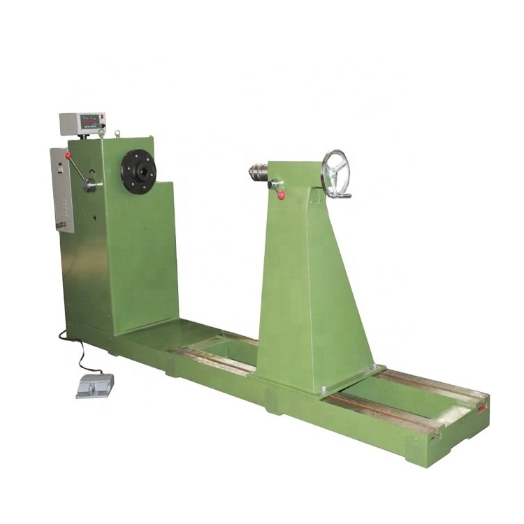 Horizontal manual transformer coil winding machine for LV and HV coil